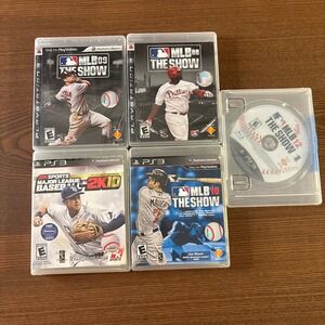 Sony MLB The Show & 2K Sports Video Game Bundle PS3 5-Game Lot Good Condition